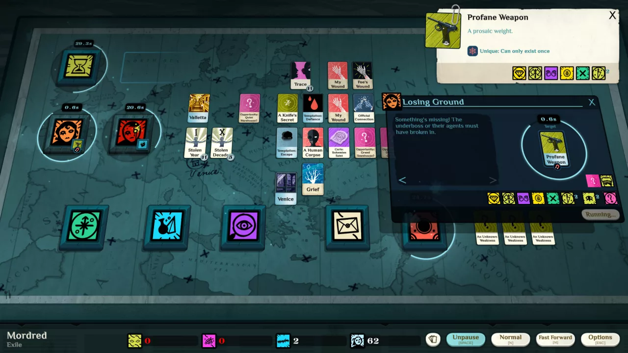 Cultist Simulator: The Exile