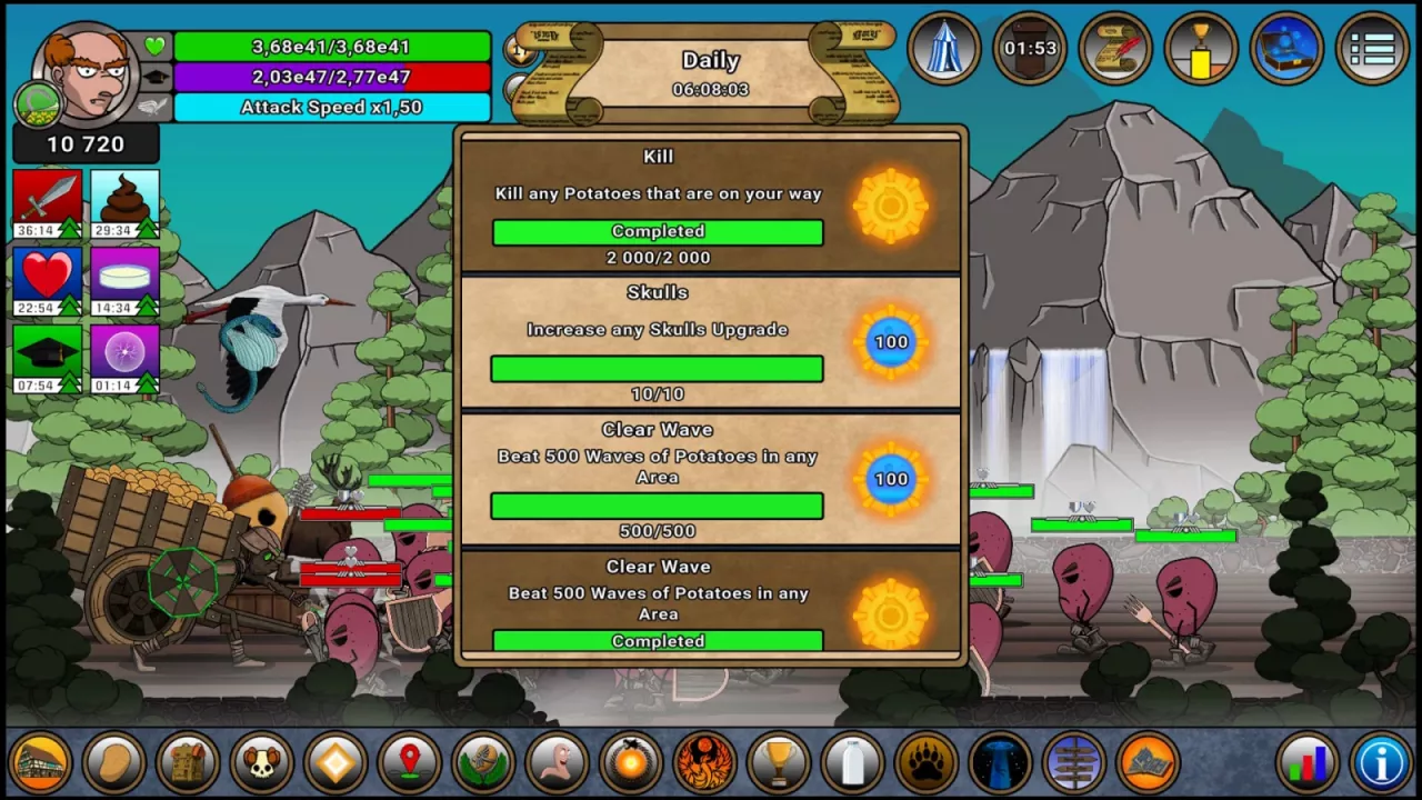 Farmer Against Potatoes Idle
