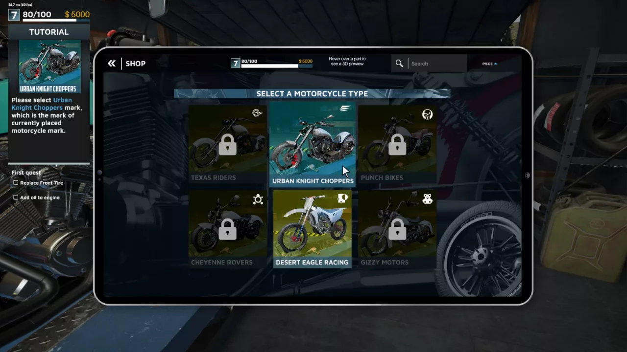 Motorcycle Mechanic Simulator 2021: Prologue