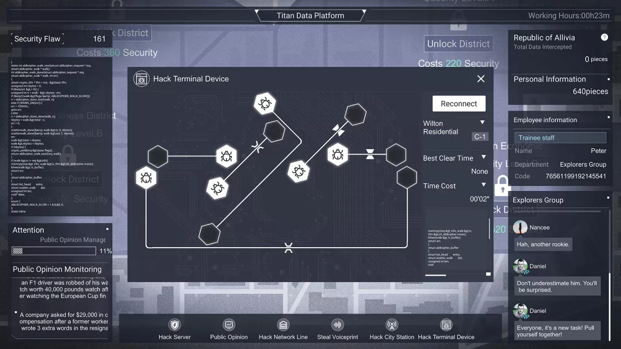Cyber Manhunt - A Company Man of Titan