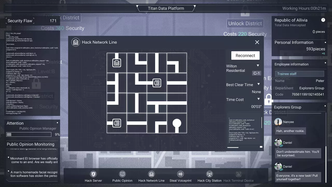 Cyber Manhunt - A Company Man of Titan