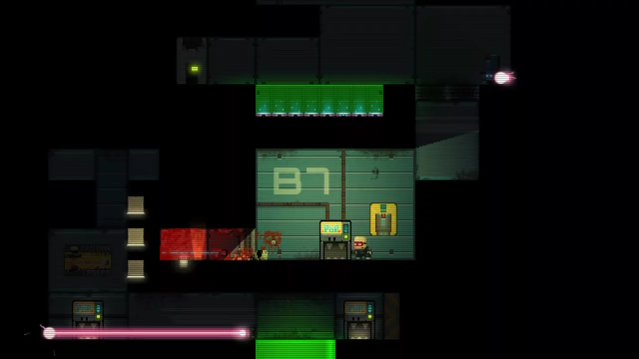 Stealth Bastard Deluxe - The Teleporter Chambers