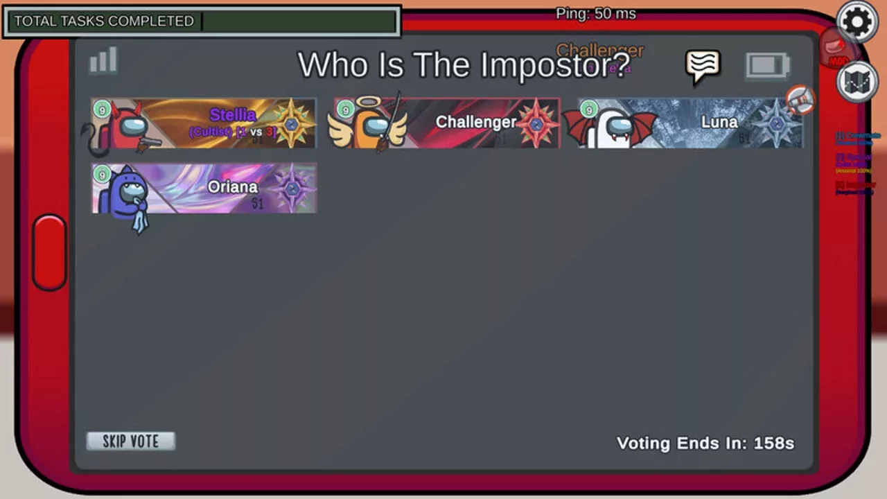 AmongUs Challenger