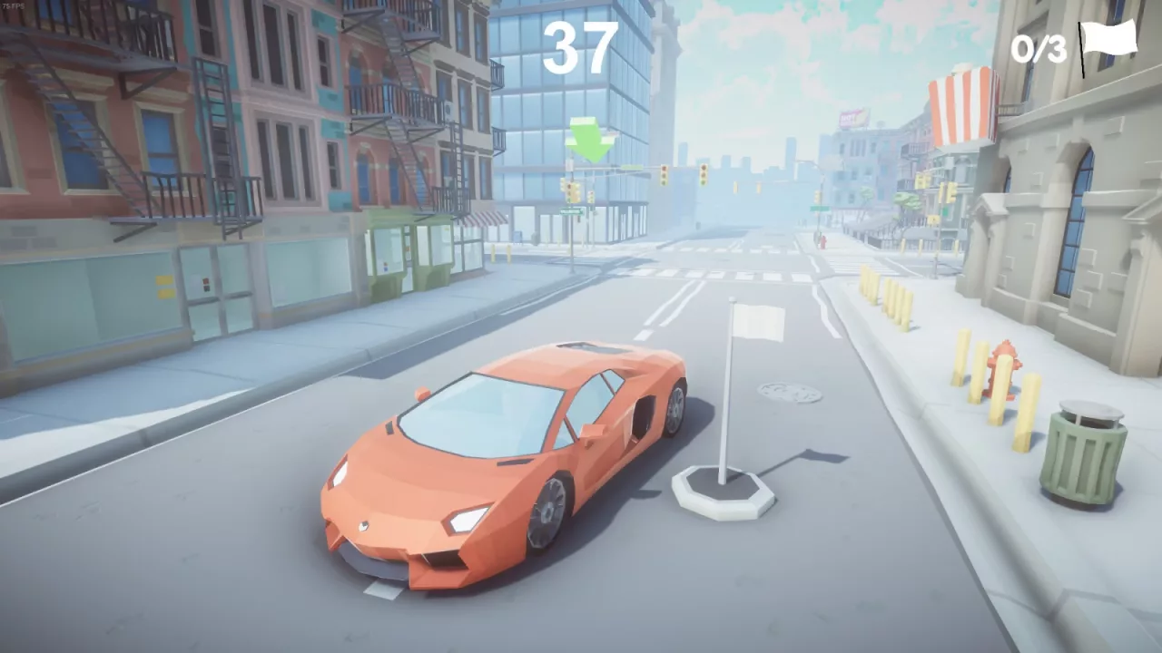 Crazy City Driving - Racing car