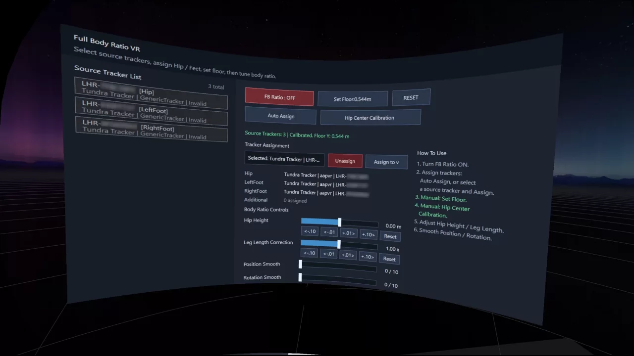 Full Body Ratio VR