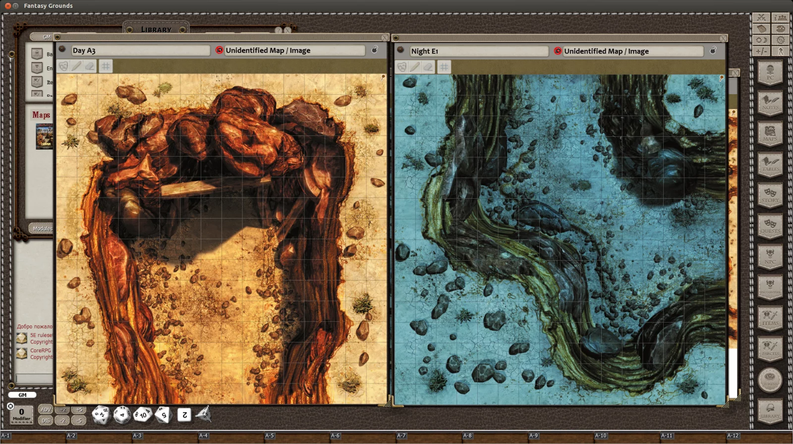Fantasy Grounds - Black Scroll Games - Desert Canyons (Map Pack)