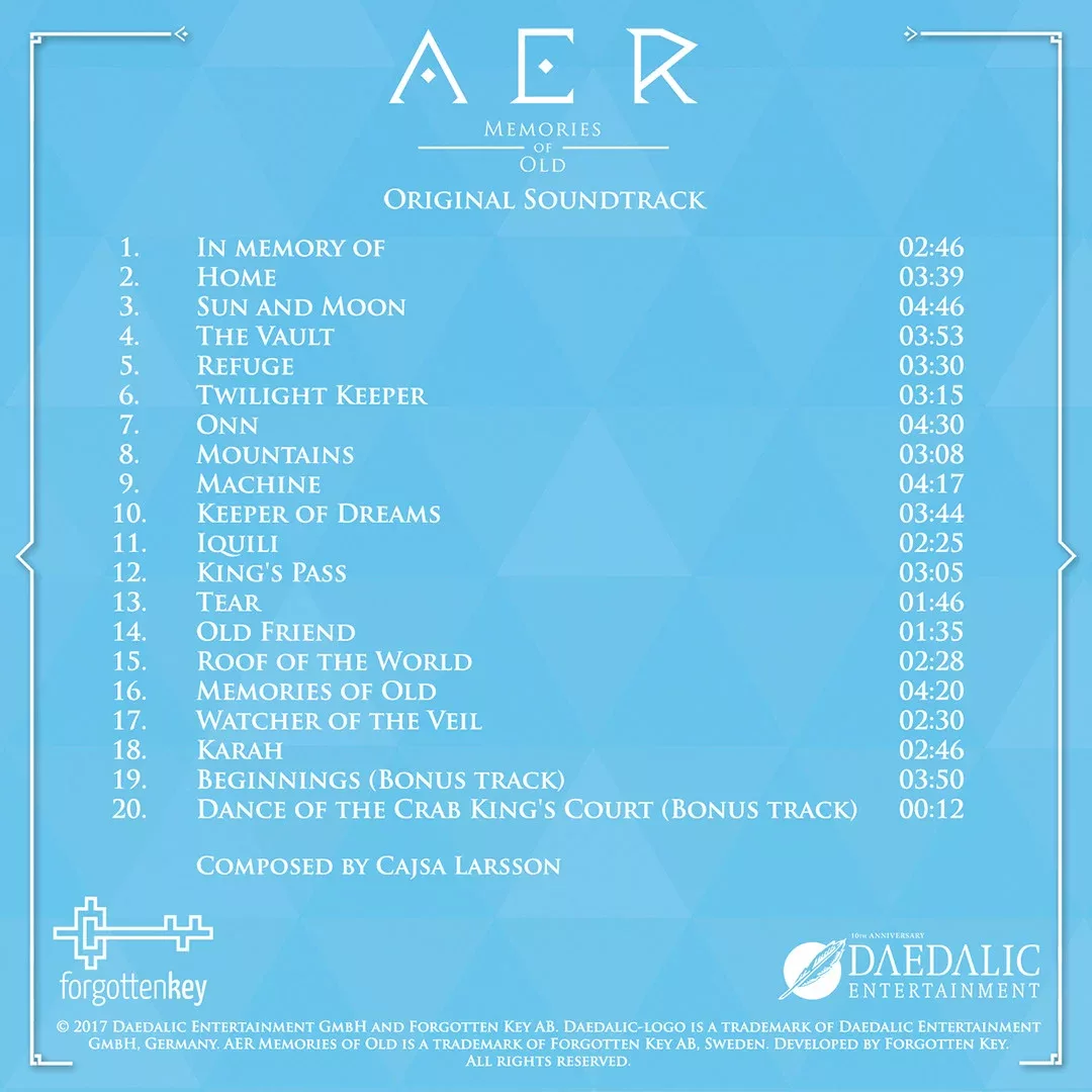 AER Memories of Old Soundtrack