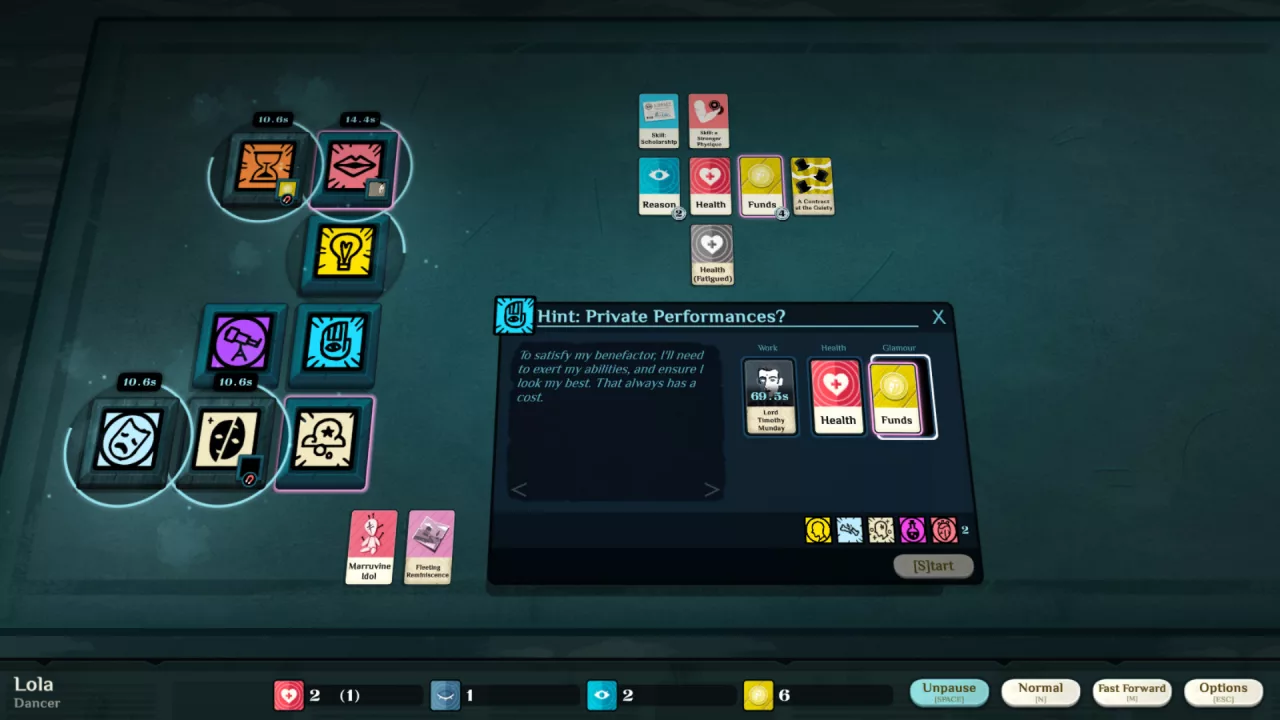 Cultist Simulator: The Dancer