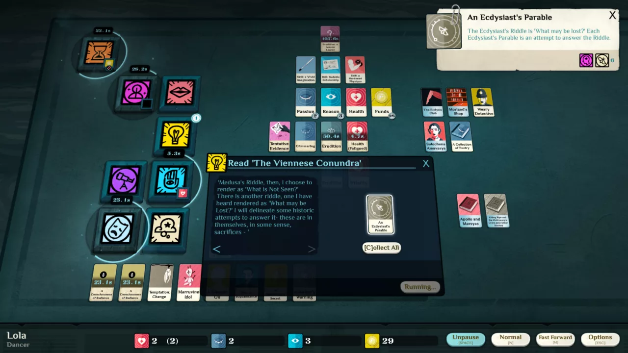 Cultist Simulator: The Dancer
