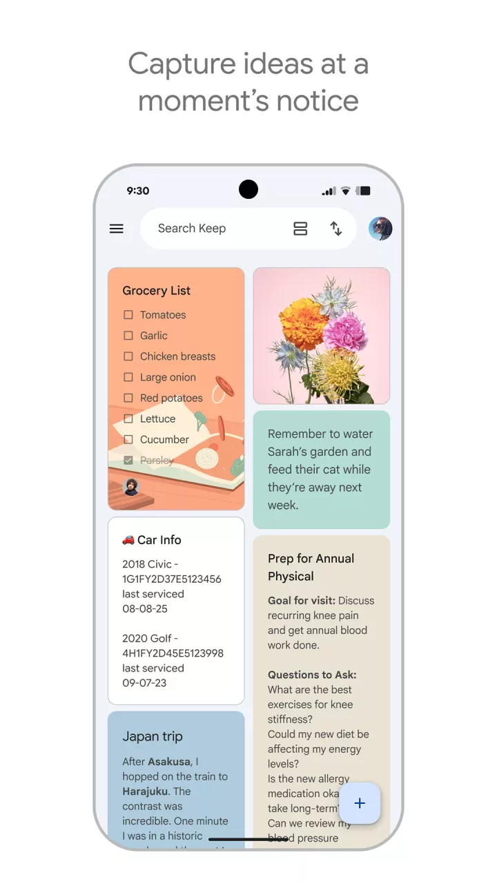 Google Keep - Notes and lists
