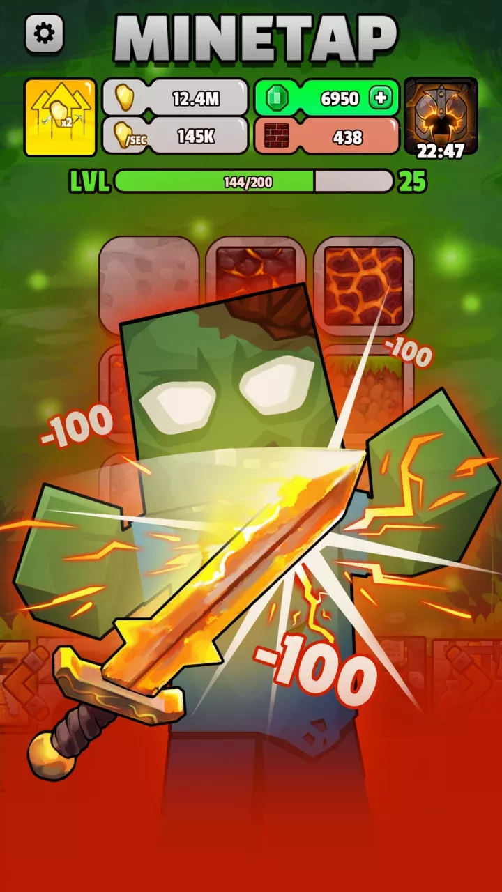 Minetap – Merge rpg clicker
