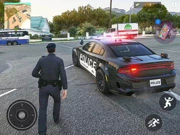 Police Car Chase City Driving