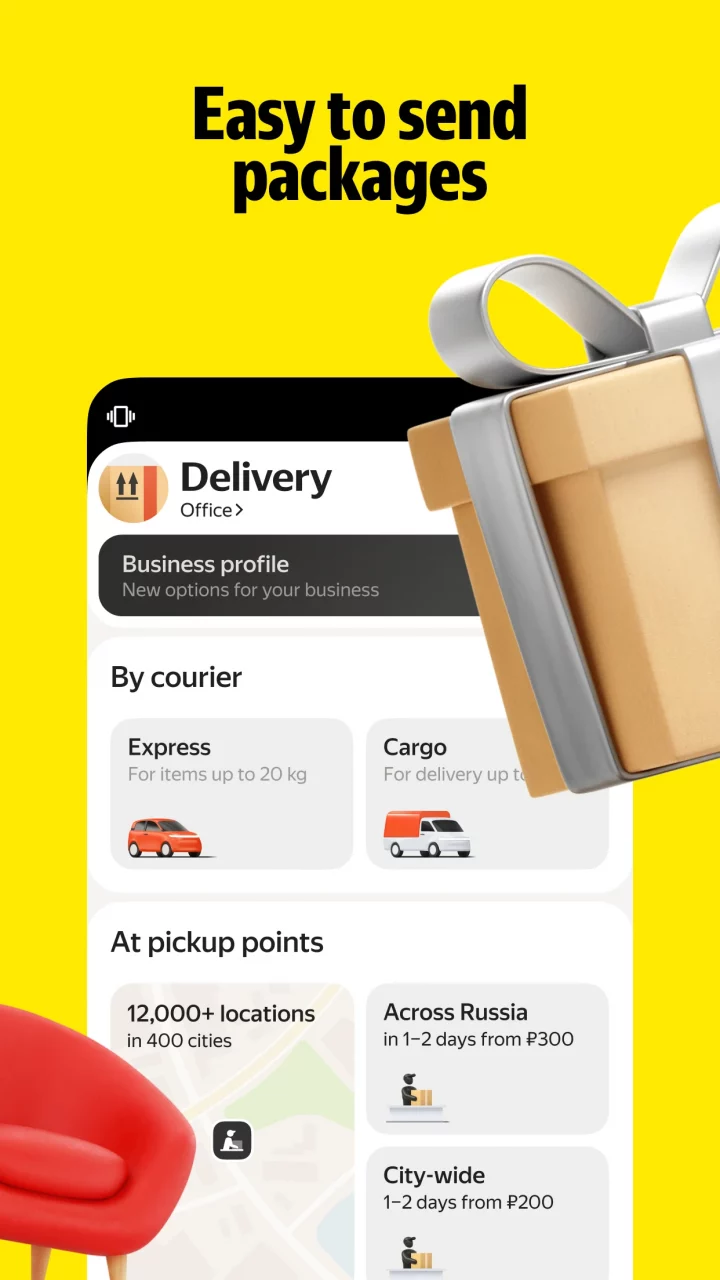 Yandex Go: Taxi Food Delivery