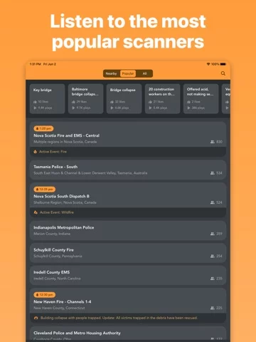 Police Scanner Radio & Fire
