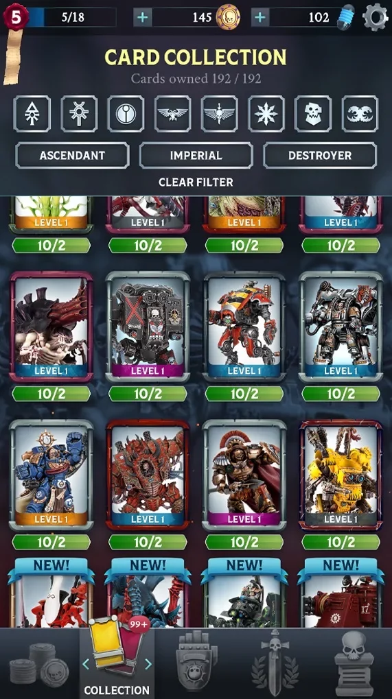 Warhammer Combat Cards - 40K