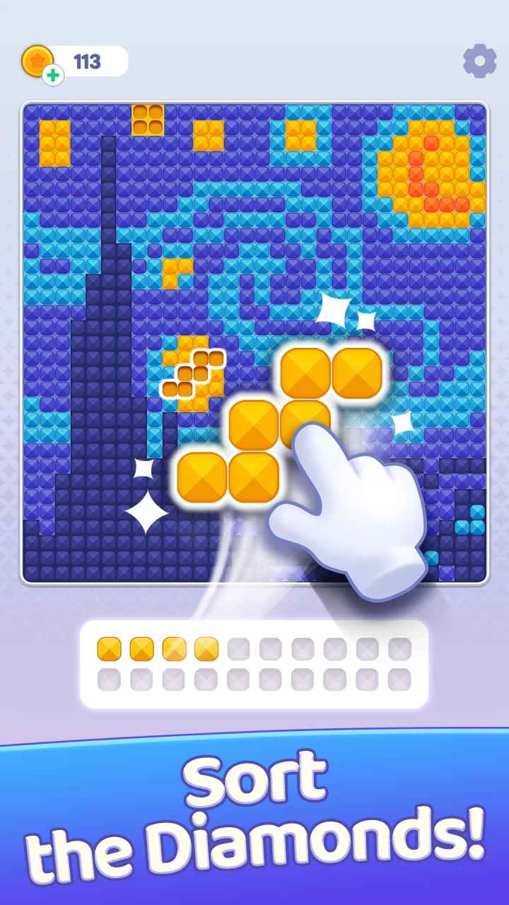 Brilliant Sort™ Diamond Puzzle