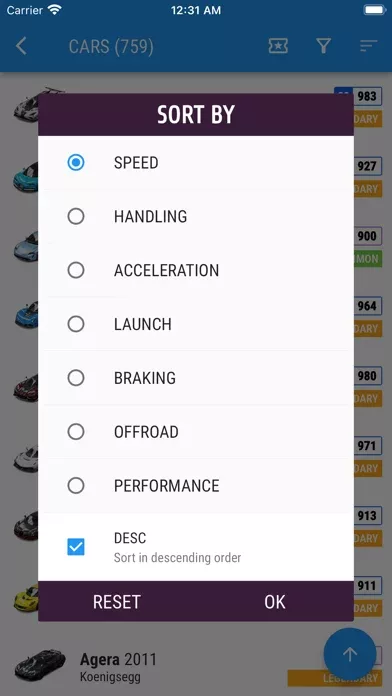 Horizon 5 Cars