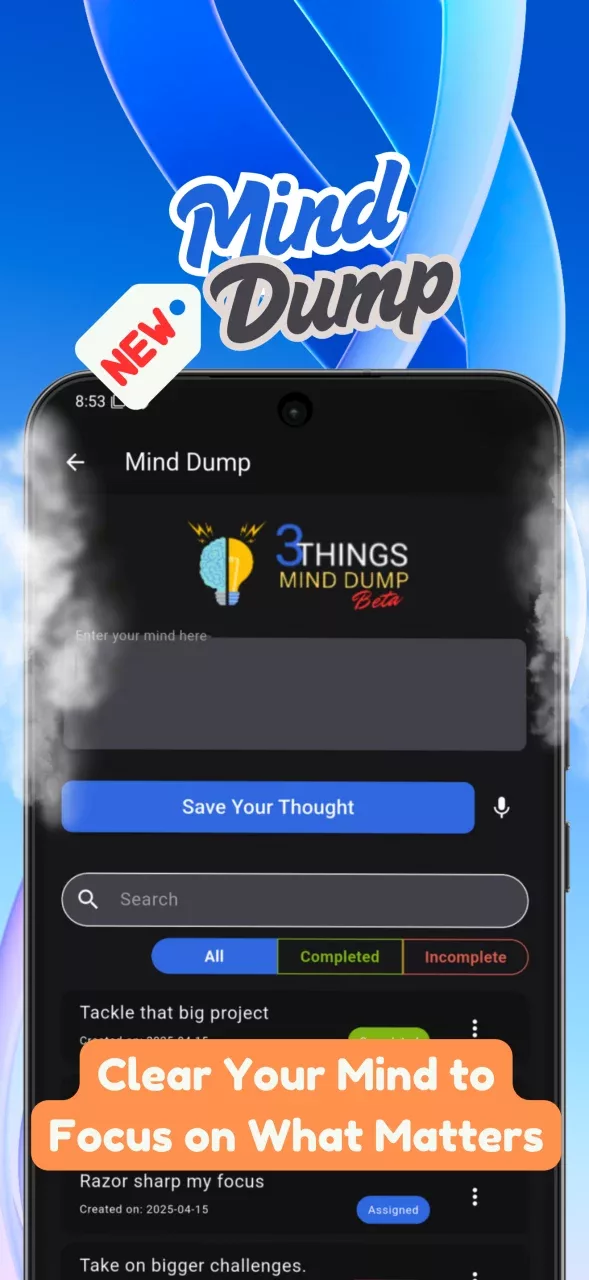 3 Things - Focused To-Do App