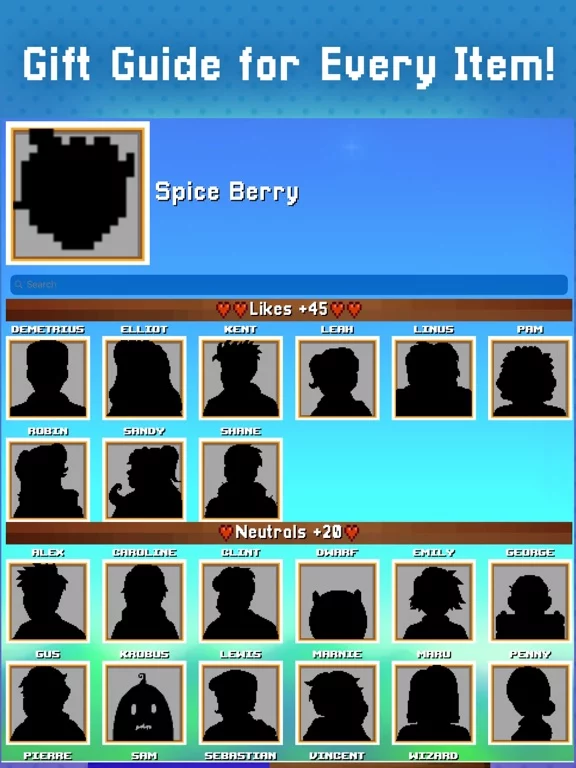 Stardew Guide: Gifts & Planner