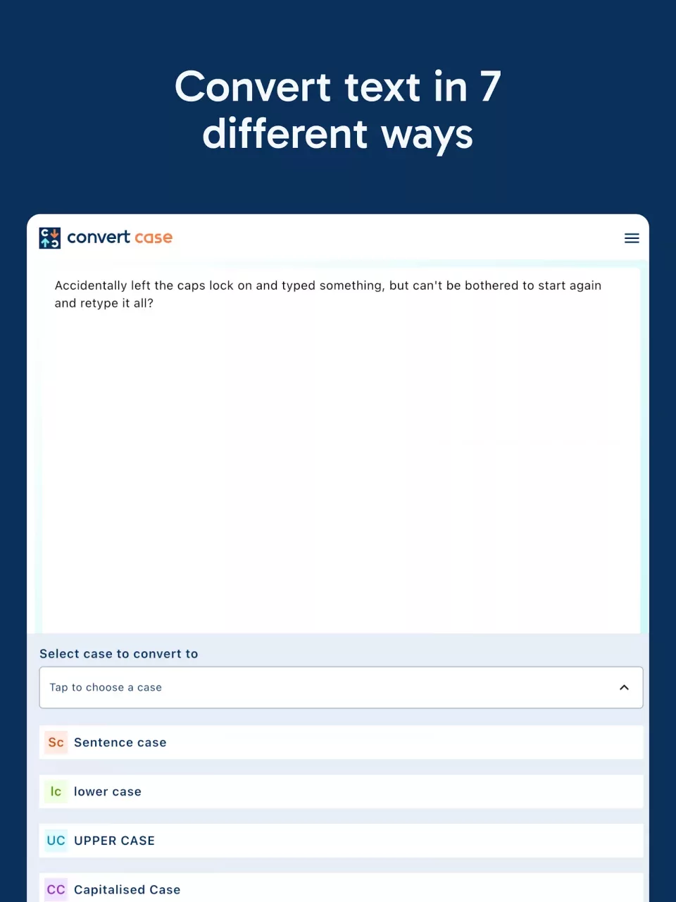 Convert Case