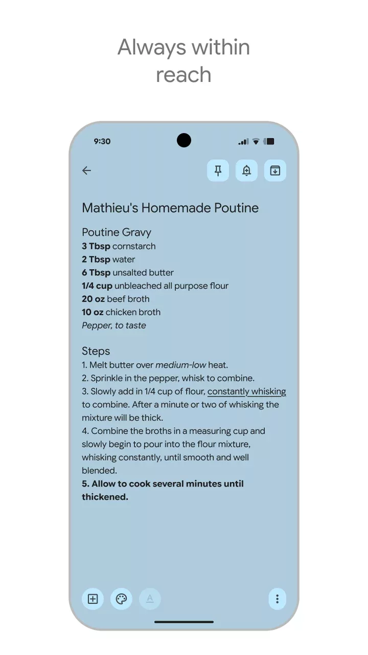 Google Keep - Notes and lists