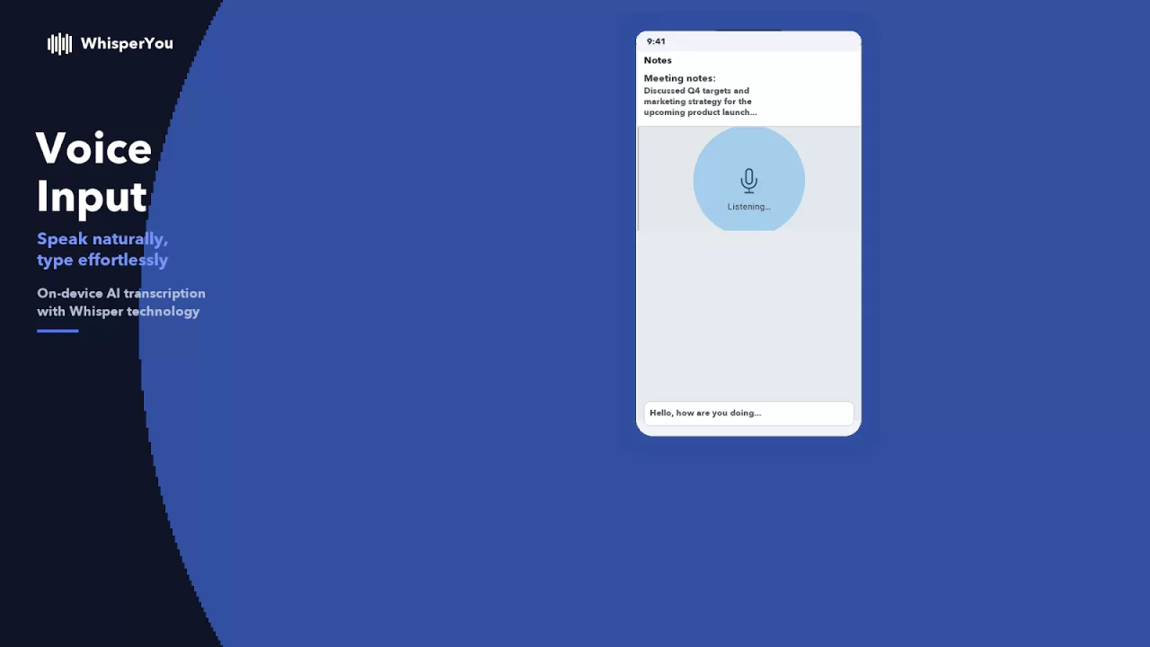 Whisper :AI Voice keyboard