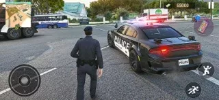 Police Car Chase City Driving