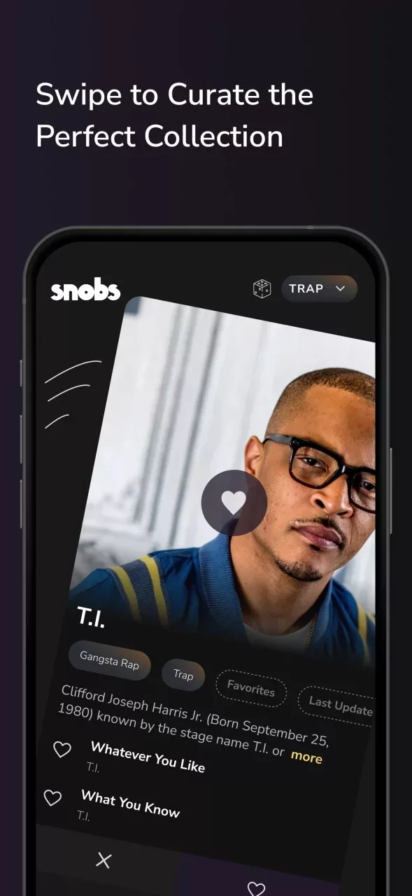 Snobs – Swipe to Explore Music