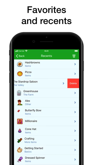Database for Stardew Valley