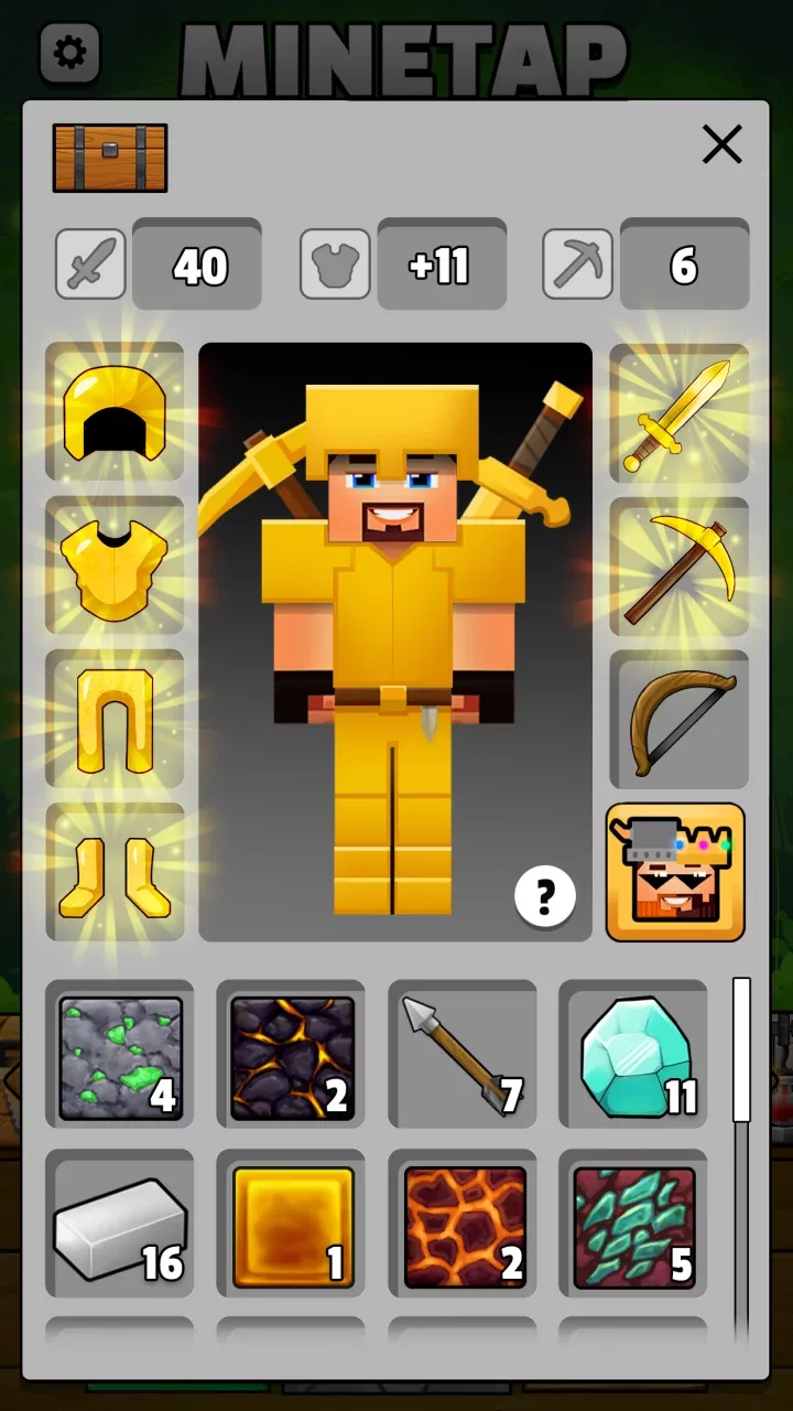 Minetap – Merge rpg clicker