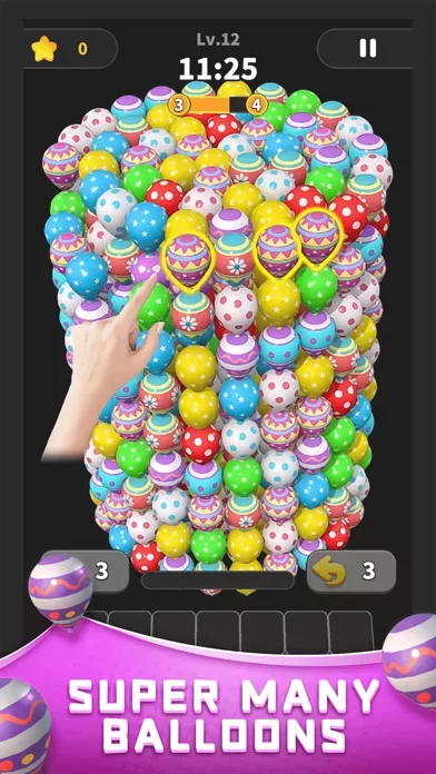 Balloon Master 3D: Три в ряд