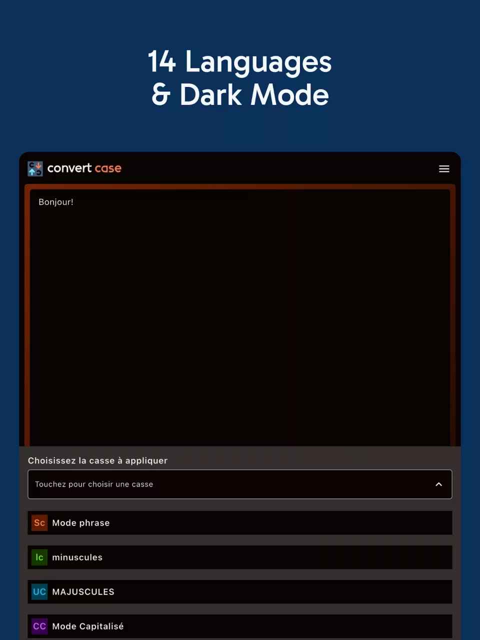 Convert Case