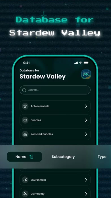 Database for Stardew-Valley