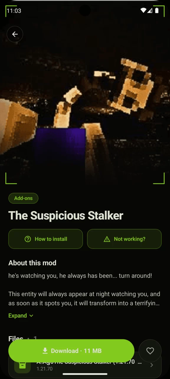 Stalker Mod for Minecraft PE