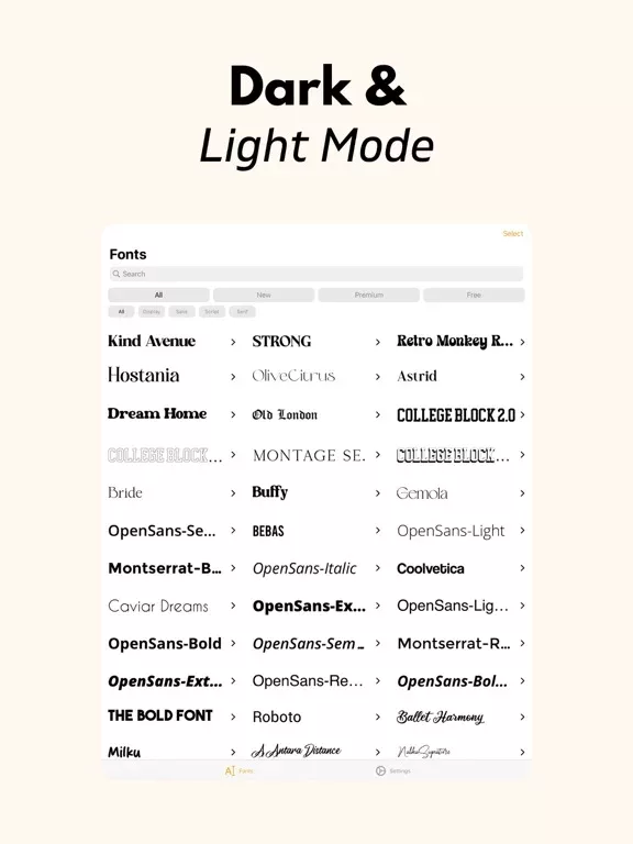 Fonts for Procreate+