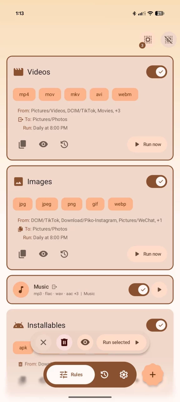 FilePipe: Auto Files Organizer