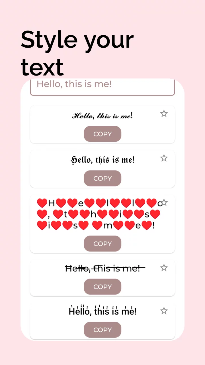 Scopy: Symbols, Fonts, Kaomoji