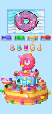 Wool Master - Пиксель нитки 3D