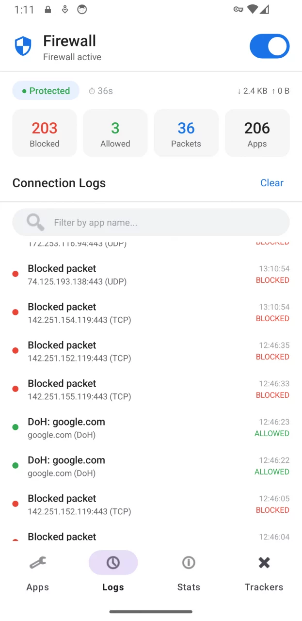 Firewall - No Root Blocker