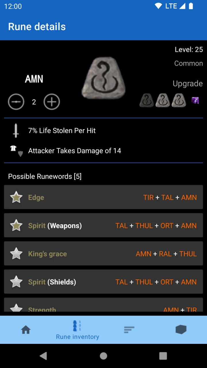 Runeword finder for Diablo II
