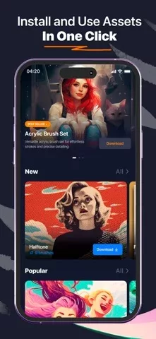 Procreate AI brushes & Art Set