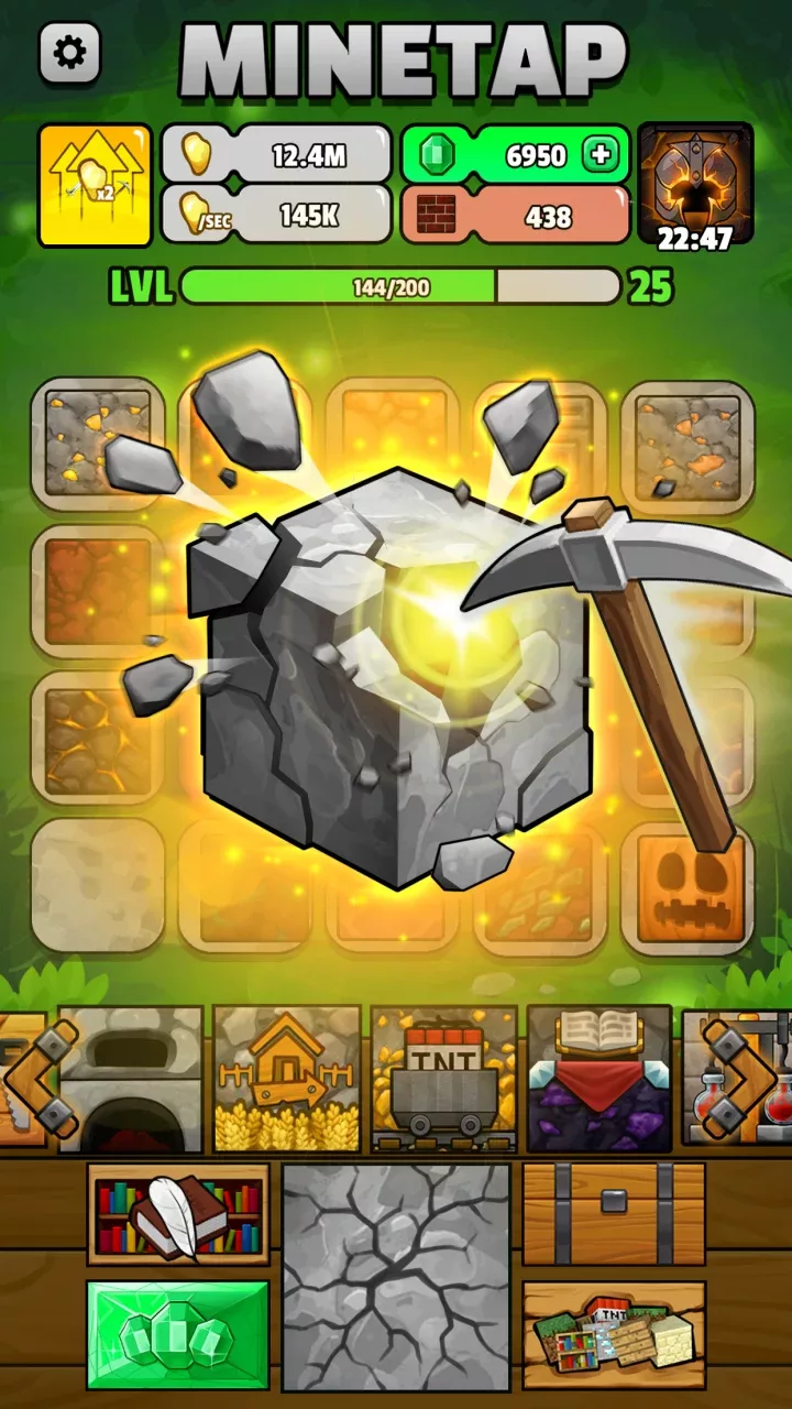 Minetap – Merge rpg clicker
