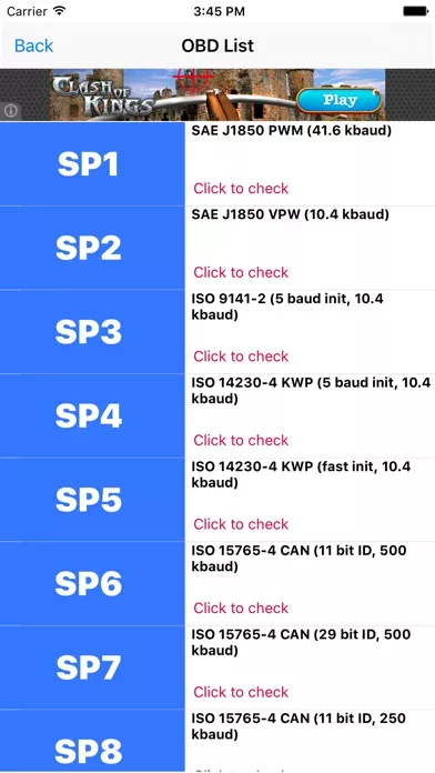 Elm327 OBD Info
