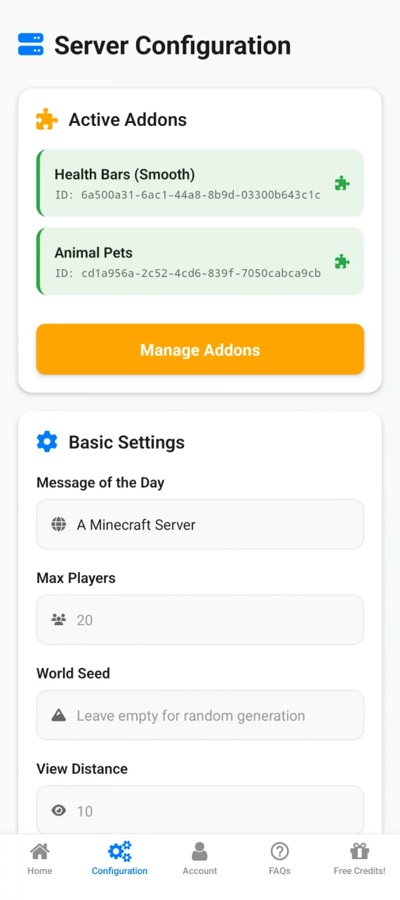 Dedicated Minecraft Server