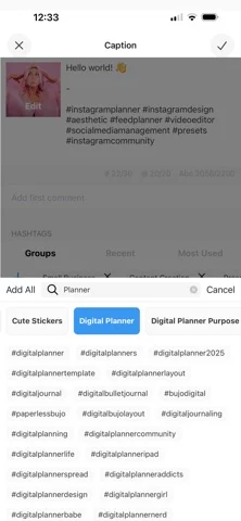 PREVIEW: Planner for Instagram