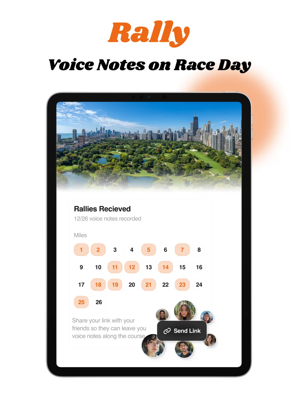 Rally- Voice Notes on Race Day