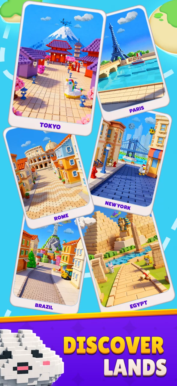 Cube Land Puzzle Game