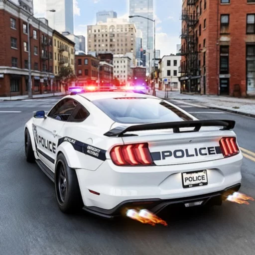 Police Car Chase City Driving