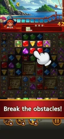 Jewels Uncharted:Match3 Puzzle