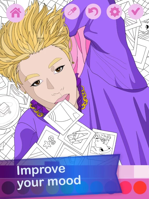 Kawaii Anime Coloring Book